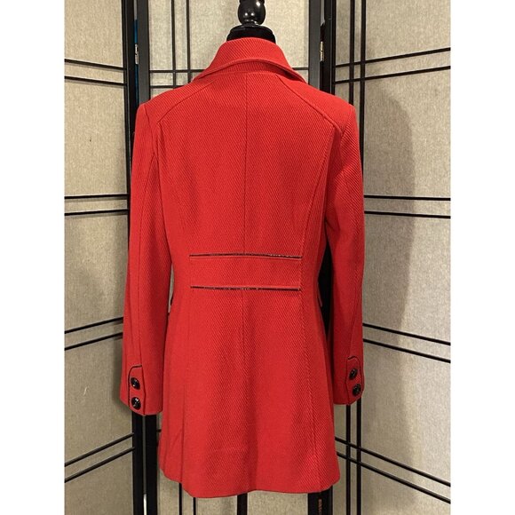 American Rag Women’s Wool Button Pea Coat Jacket Size L RED - Picture 3 of 11